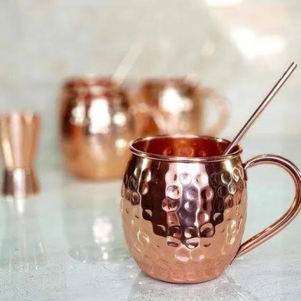 Round Copper Cups
