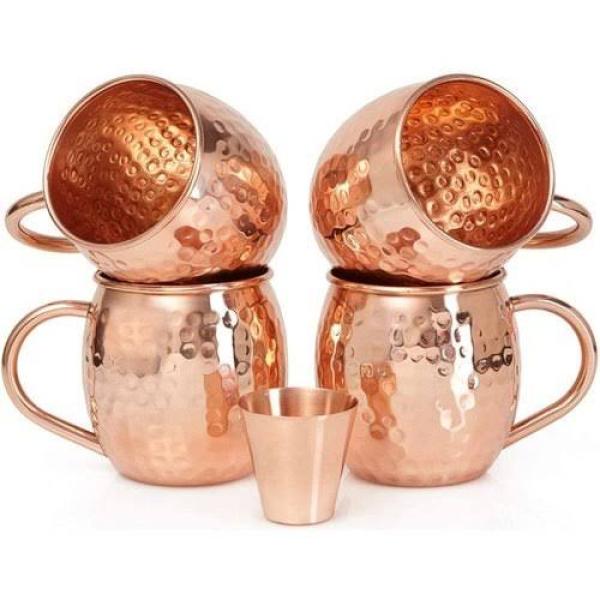 Round Copper Cups