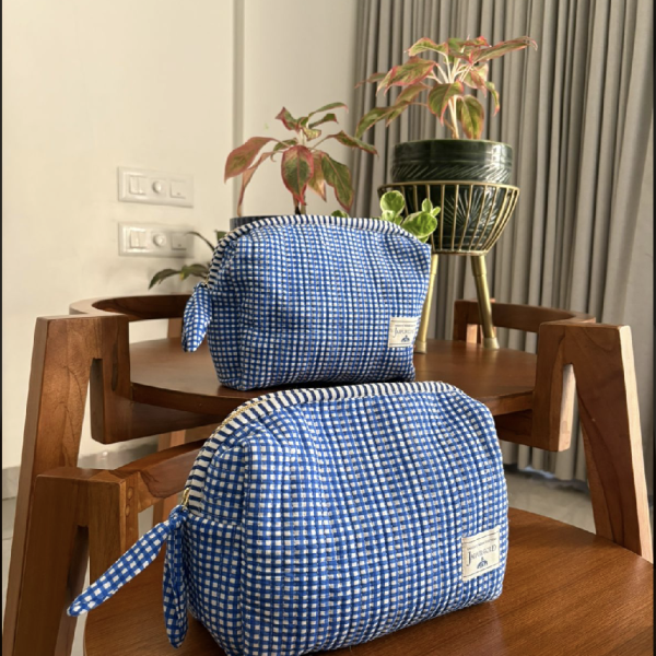 Checkers Vanity  Pouch